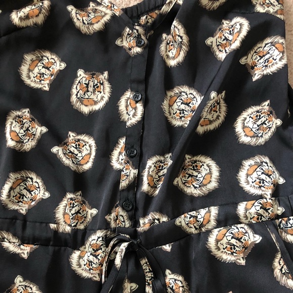 LIKE NEW DIRTY BALLERINA TIGER PRINT JUMPSUIT - Picture 3 of 3